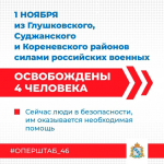 1 ноября российские военнослужащие вывезли из приграничных населенных пунктов 4 человека