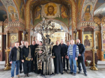 В Курск из Донецка доставили крест, выкованный из снарядов